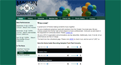 Desktop Screenshot of masoncommunityband.org